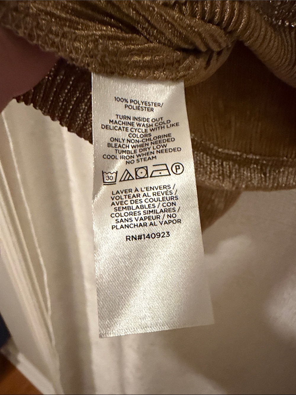 LOFT Shimmery Gold Long-Sleeve Peasant Top - Picture 3 of 4